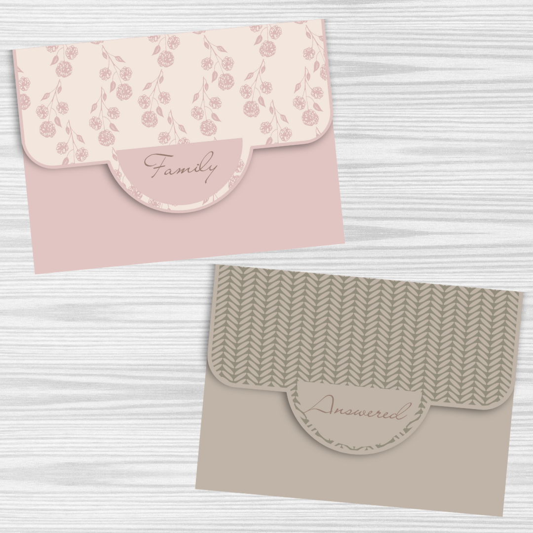 Prayer Board Envelopes-Dusty Rose