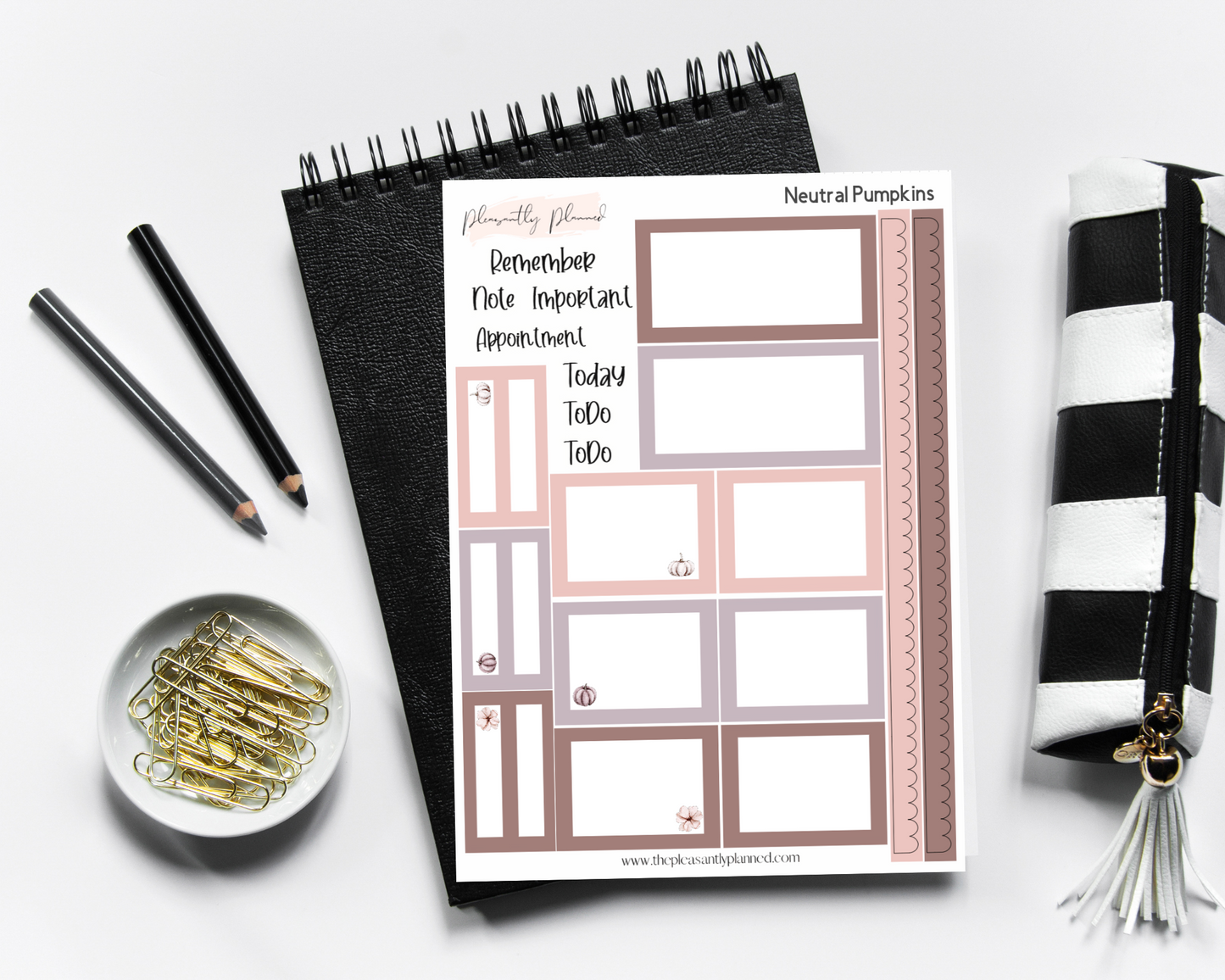 Neutral Pumpkins Sticker Kit