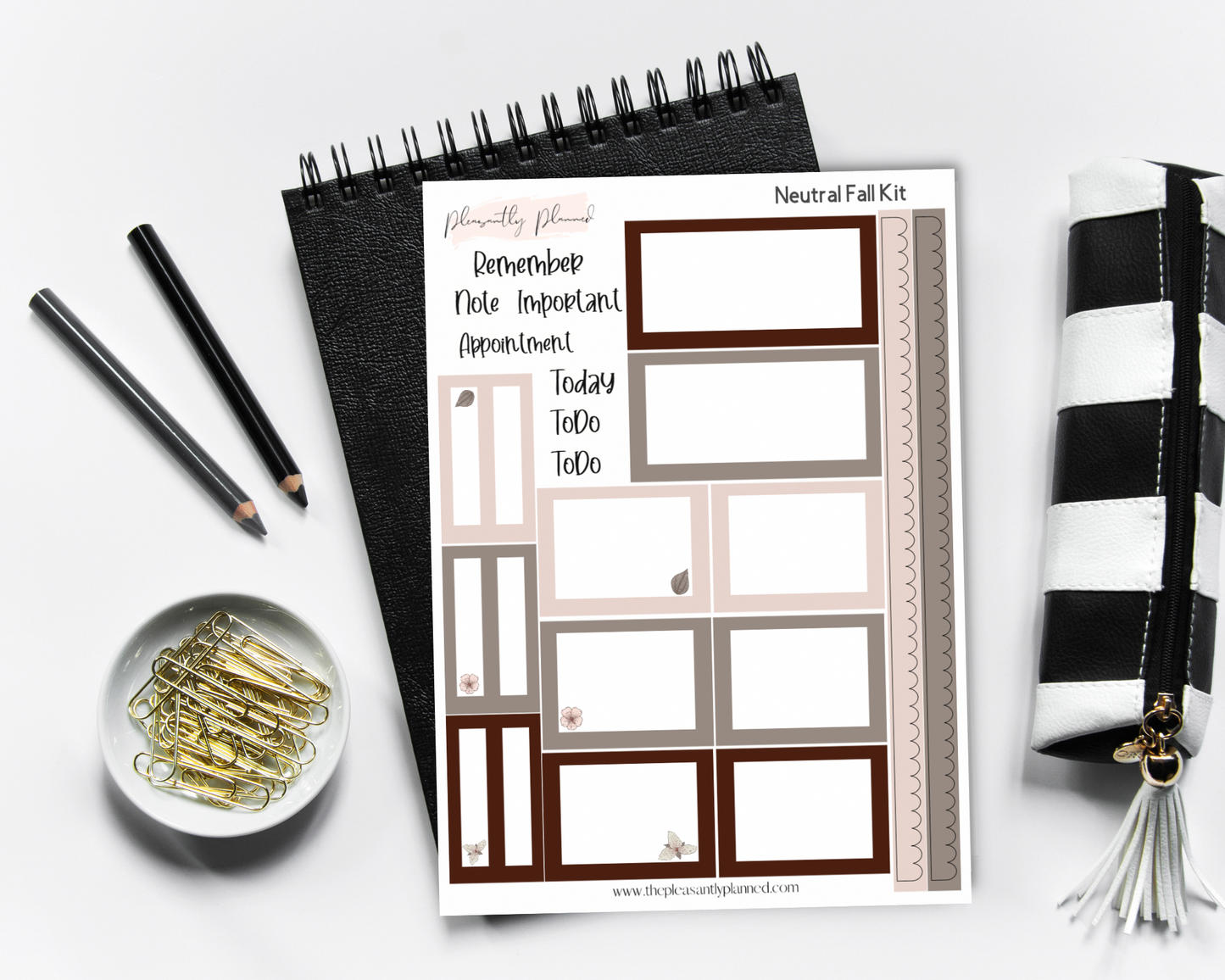 Neutral Fall Sticker Kit