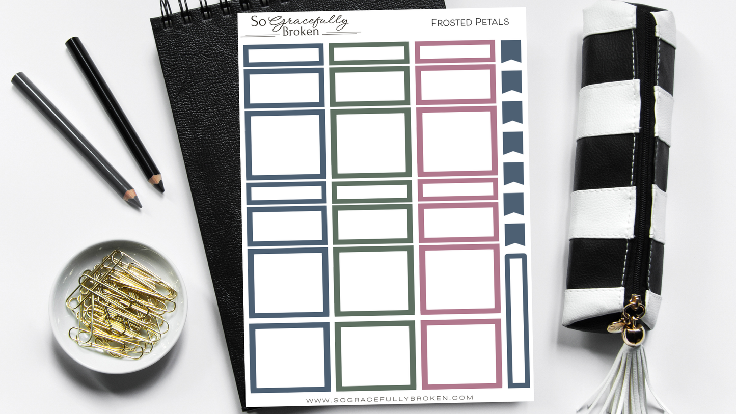 Frosted Petals Boxes