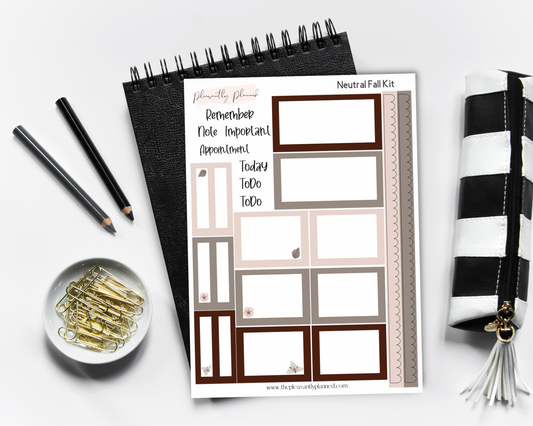 Neutral Fall Sticker Kit