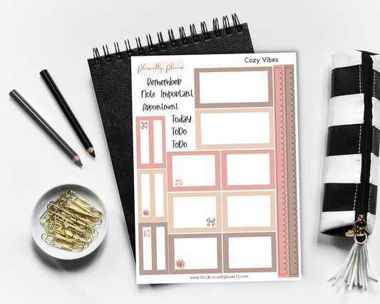 Cozy Vibes Sticker Kit